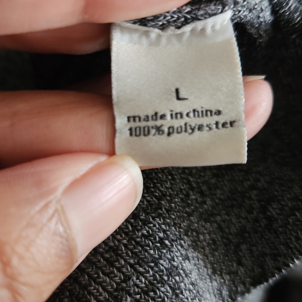 Anna Rose Gray Lightweight Button Front Cardigan Sweater Women’s Large - Picture 9 of 10